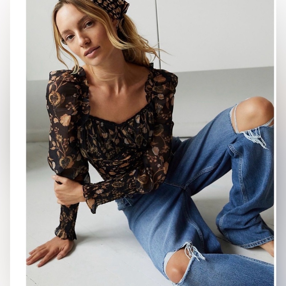 NWOT Free People Brunch Date Bodysuit - Size Large? - Picture 2 of 16